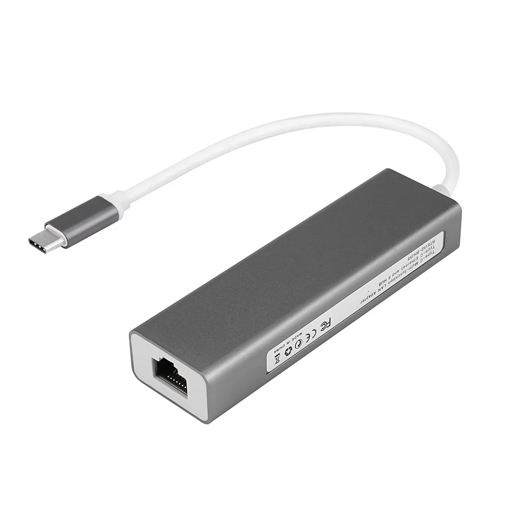 USB C Ethernet USB-C RJ45 Lan адаптер для MacBook Pro Samsung Galaxy S9/S8/Note 9 Type сетевая карта | Компьютеры и