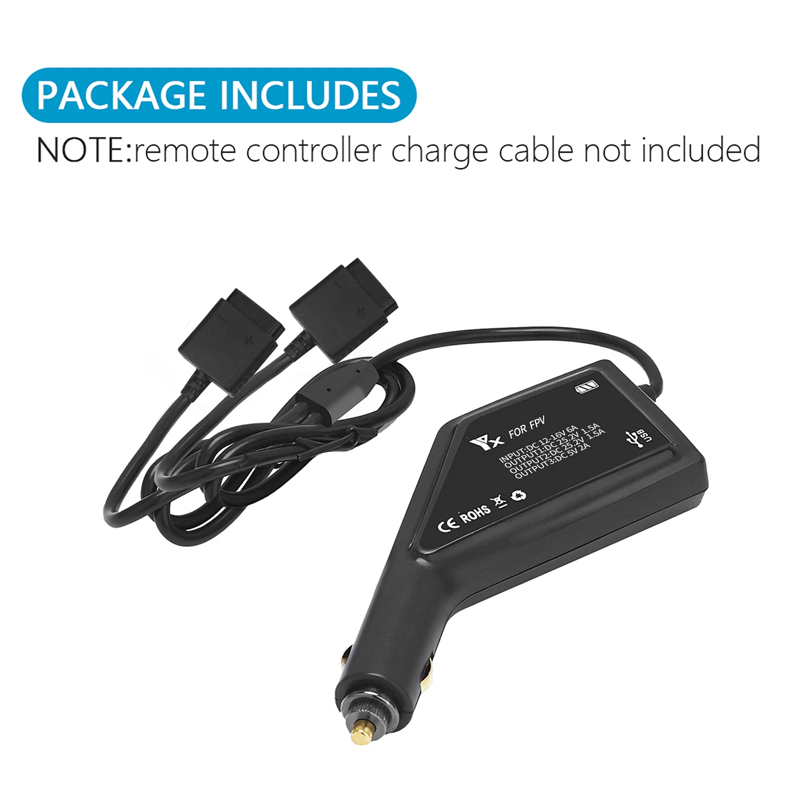 Автомобильное зарядное устройство DJI FPV интеллектуальный зарядный концентратор