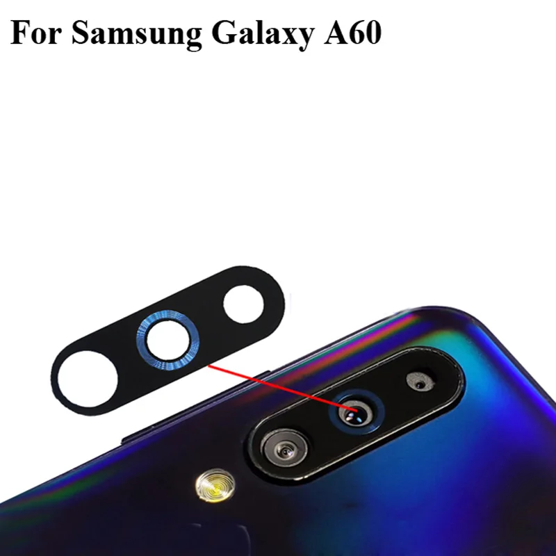 2 шт. стеклянные линзы для задней камеры Samsung Galaxy A60|Модули мобильных телефонов| |