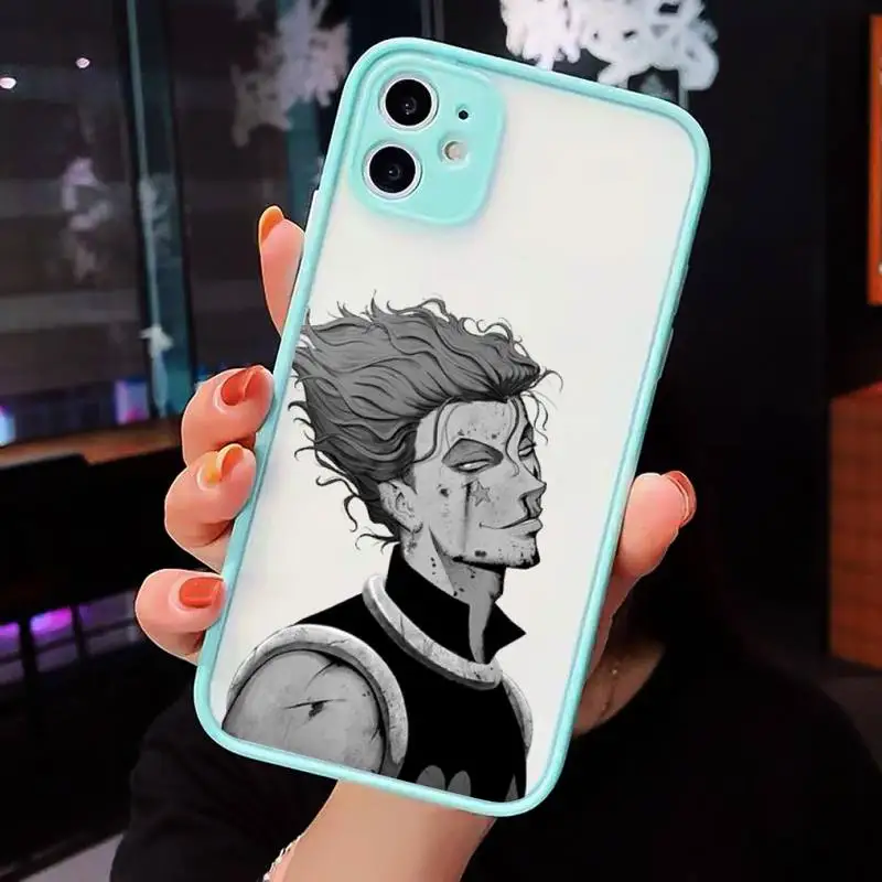 

Hisoka hunter x hunter Phone Cases Matte transparent For blue iPhone 12 Mini 11 Pro XR XS Max 7 8 Plus X Back Cover