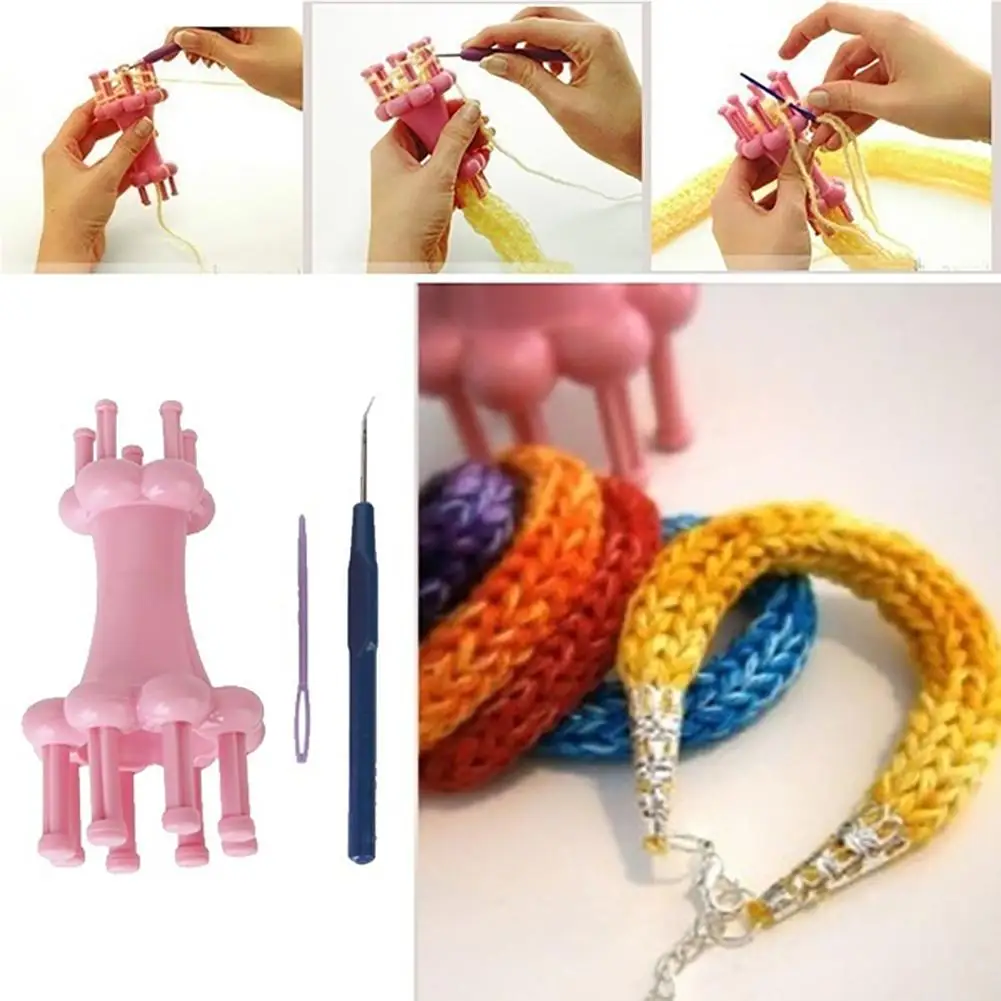 Sewing Accessories DIY Weaving Tool Hook Crochet Alternative Flower Arranger Spool Loom Knit Knitter Craft Tools | Дом и сад