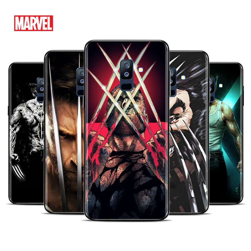 

Marvel Superhero Wolverine For Samsung Galaxy A3 A5 A6 A7 A8 A9 A6S A8S A9S Star Plus 2016 2017 2018 Black Toft TPU Phone Case
