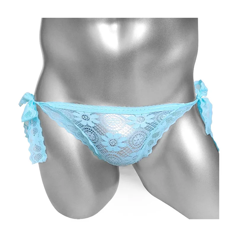 Кружевные трикотажные трусы с цветочным рисунком сексуальное нижнее белье