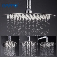 gappo round square stainless steel showerhead rainfall shower chrome high pressure ultra thin shower head faucet ducha