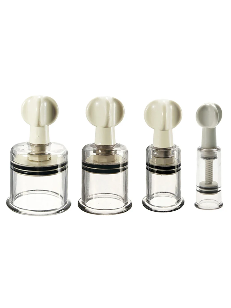 

4PCS Vacuum Suction Family Body Therapy Massage Nipple Enhancer Anti Cellulite Non-glass Cupping Hygroscopic Tank Tool