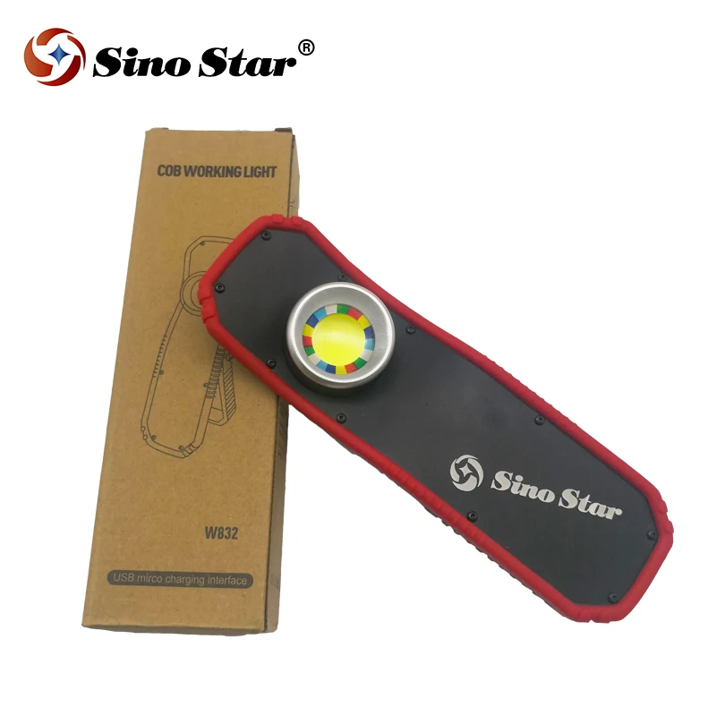 

SGG8016 Rubber Handle Rechargeable 3W COB Slim Car Inspection Light Portable Working Lamp