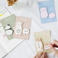 40 pages a chubby animal series dog pig panda alpaca memo pads plan message writing sticky notes school office supply stationery
