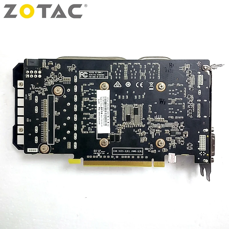 ZOTAC NVIDIA Видеокарта GTX 1060 3GB игровой ПК GeForce GTX 1060 3GB GDDR5 GPU 192Bit видеокарты карта для ПК б/у карты