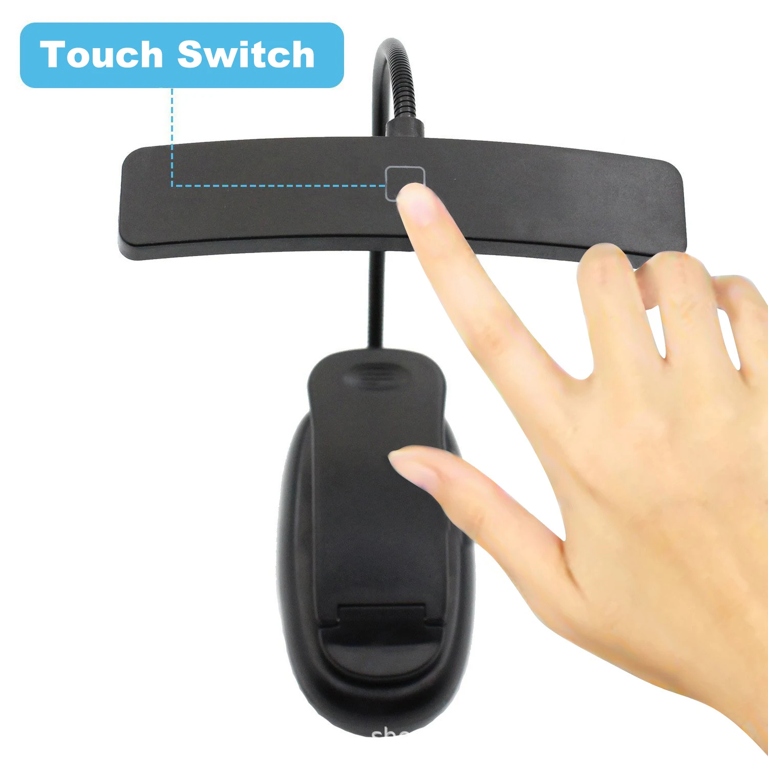 Гибкая Настольная мини подставка для чтения портативная лампа с клипсой