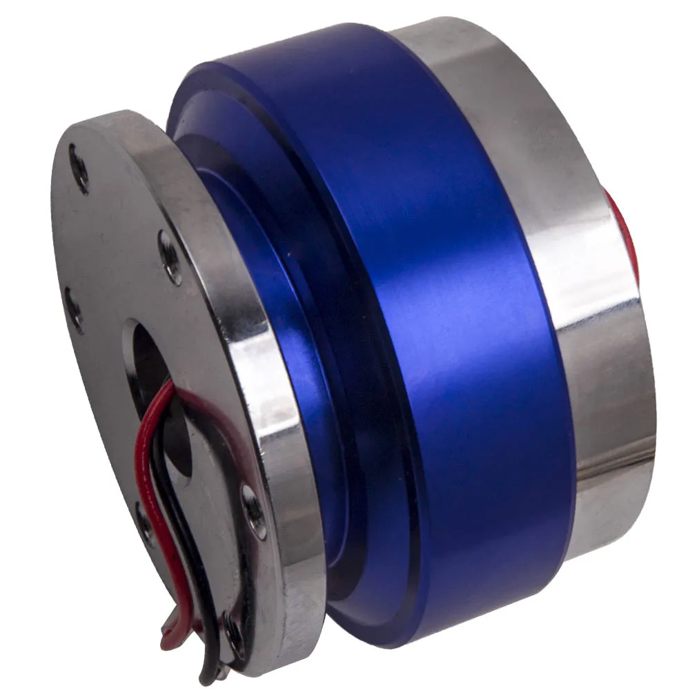 Синий быстросъемный адаптер на руль автомобиля комплект с замком универсальное 6