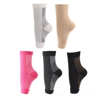 ankle guard socks set compression stockings cycling football sport compression nursing running nylon high trend socks