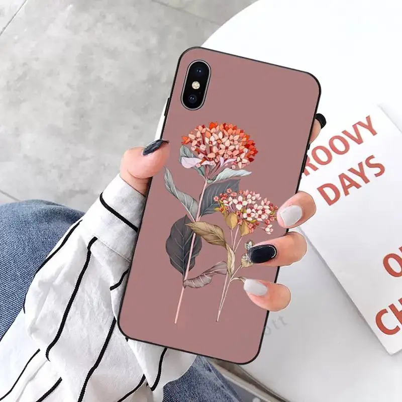 

Aesthetic Flower Art Phone Case for iPhone 11 12 mini pro XS MAX 8 7 6 6S Plus X 5S SE 2020 XR
