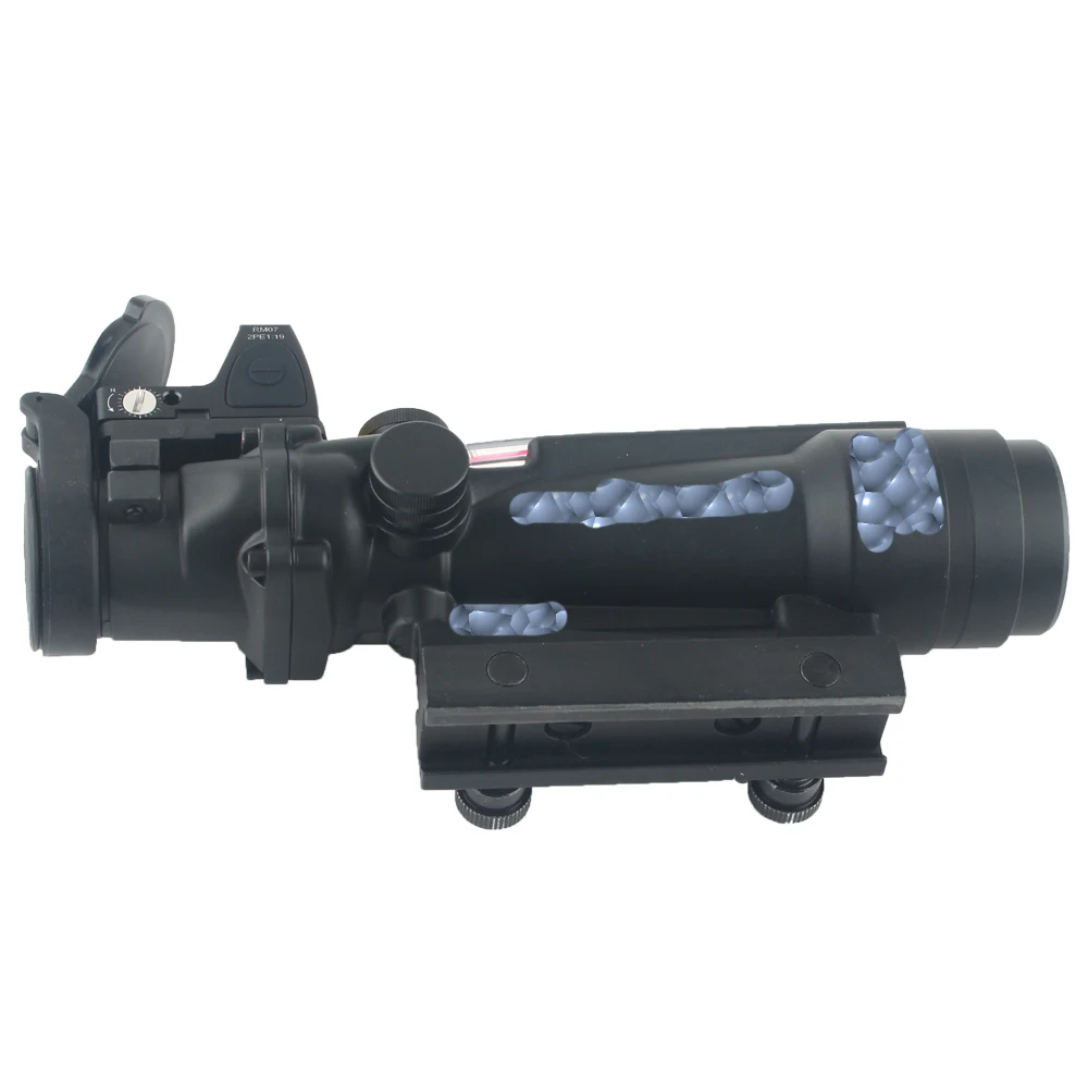 Тактический Оптический Прицел ACOG 3 5x35 с красной точкой прицел крышка объектива