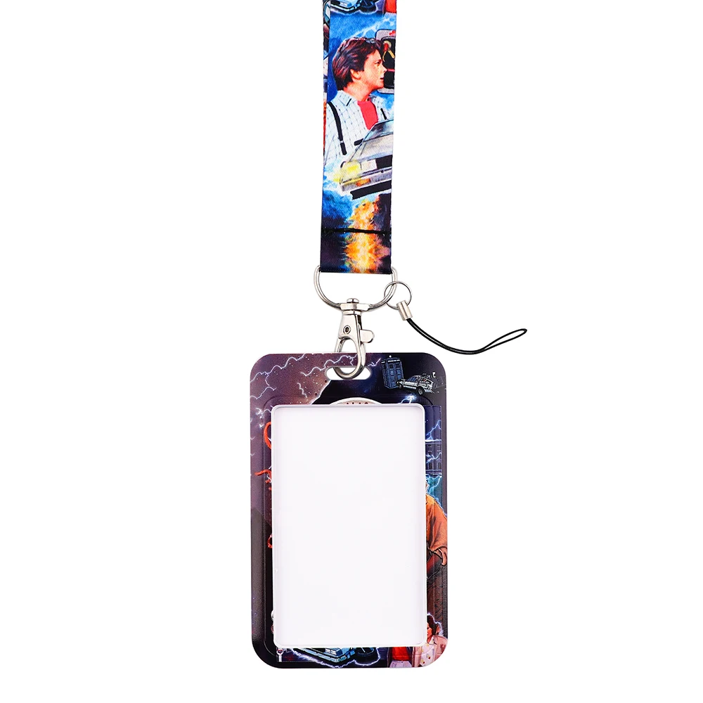 lt1042 back to the future lanyard for keychain id card cover pass student mobile phone usb badge holder key ring accessories free global shipping