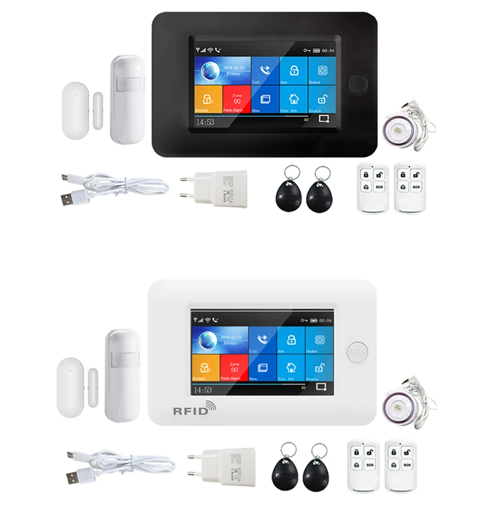 Беспроводная домашняя сигнализация PG-106 3G с Wi-Fi 433 МГц RFID PIR-датчиком движения