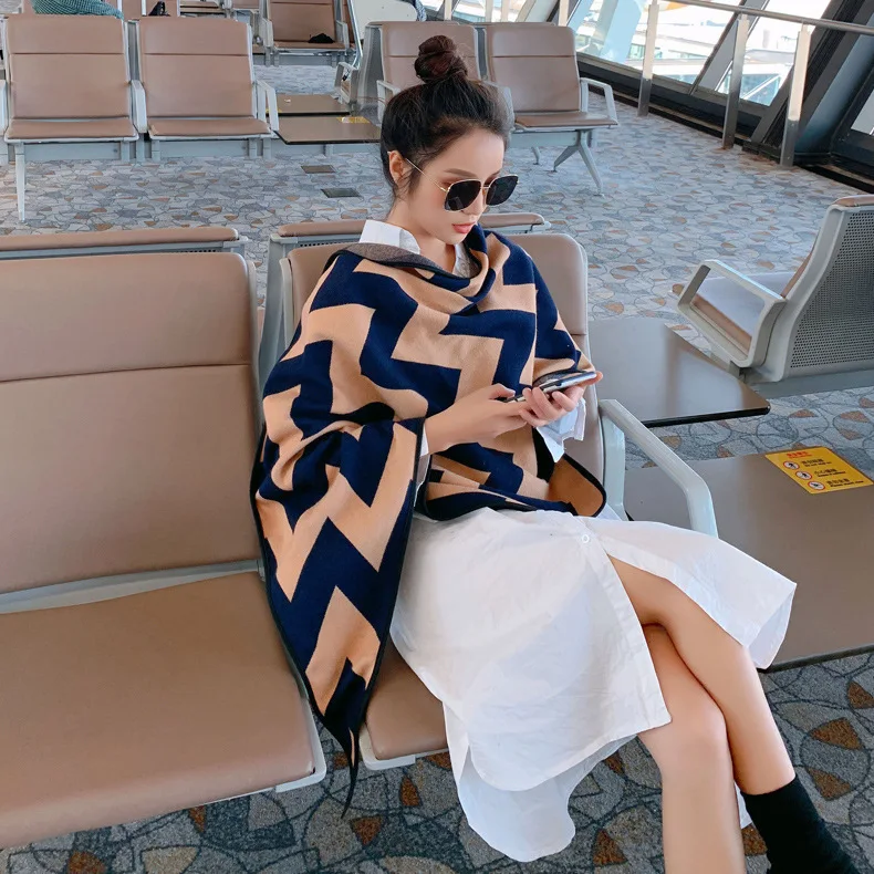 175*65 см новинка 2019 модные зимние теплые кашемировые шарфы для женщин толстые