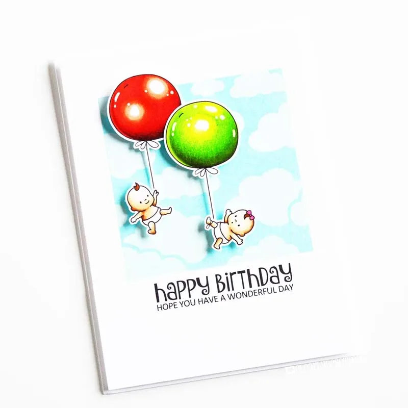 Шар связка металлический Трафаретный вырубной штамп и прозрачные наклейки