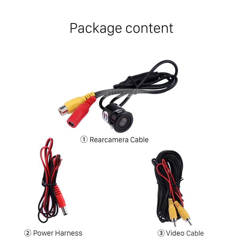 Мини камера заднего вида Harfey 170 градусов водонепроницаемая|Камеры для авто| |