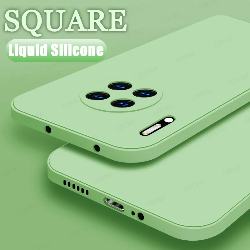 Funda cuadrada de silicona l&iacute;quida para Huawei Nova 8i, carcasa Original de goma para Huawei Nova 8i, Nova 8i, 8, 8 Pro, Nova 9-0
