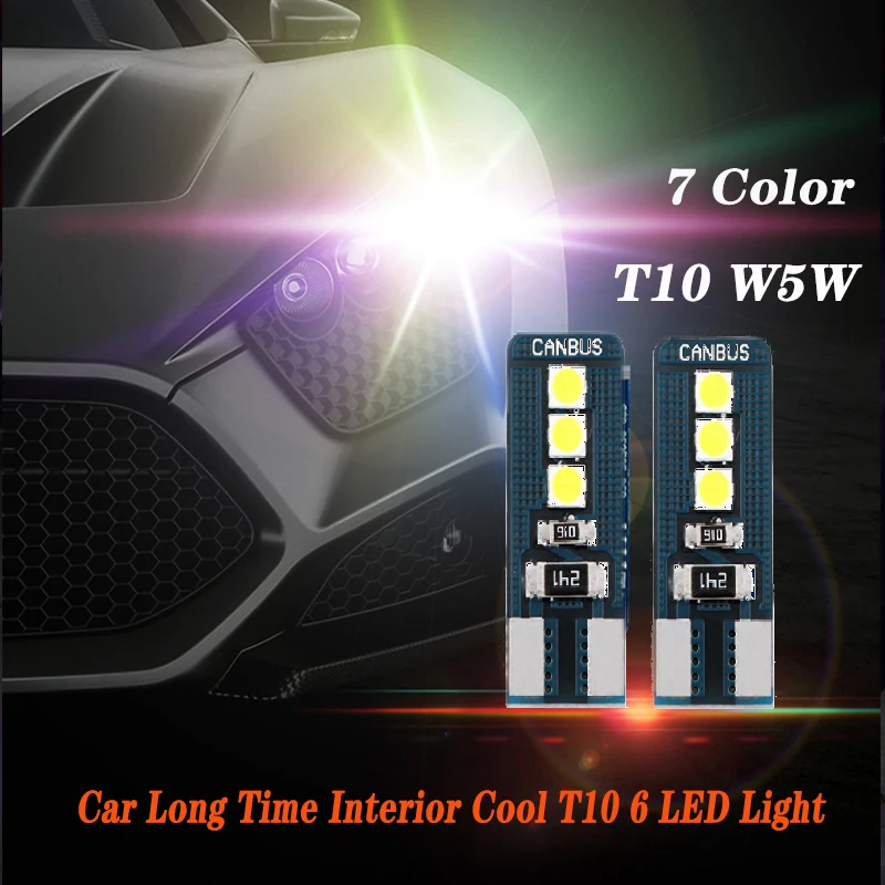 Интерьер автомобиля 6 светодиодный T10 поворота светильник для Peugeot 307 206 308 407 207 2008