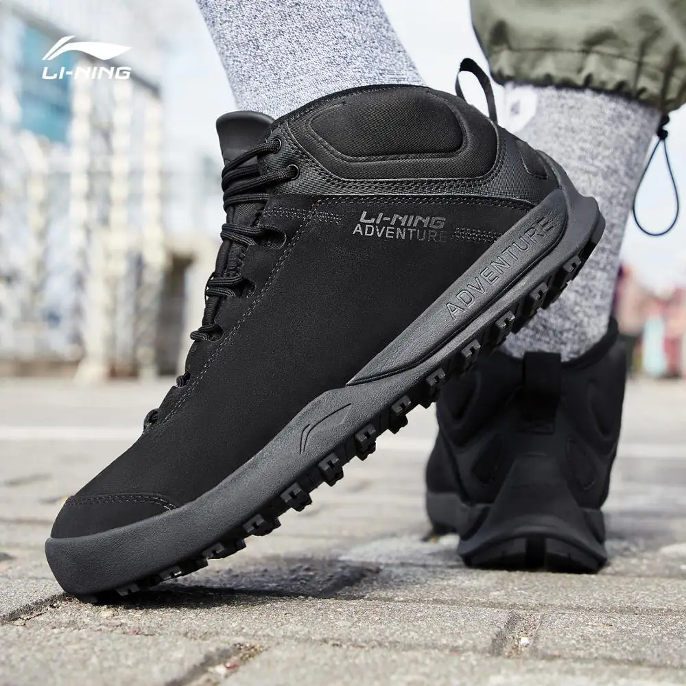 Li-Ning/Мужская Уличная обувь для отдыха TIGER II Теплая Флисовая нескользящая