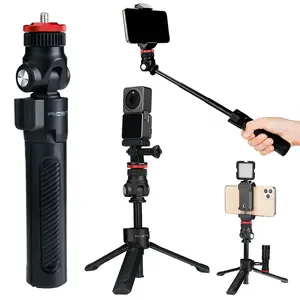 2 in 1 multi function selfie stick for dji action 2 tripod stand phone mount accesories for gopro 10 tripod for camera free global shipping