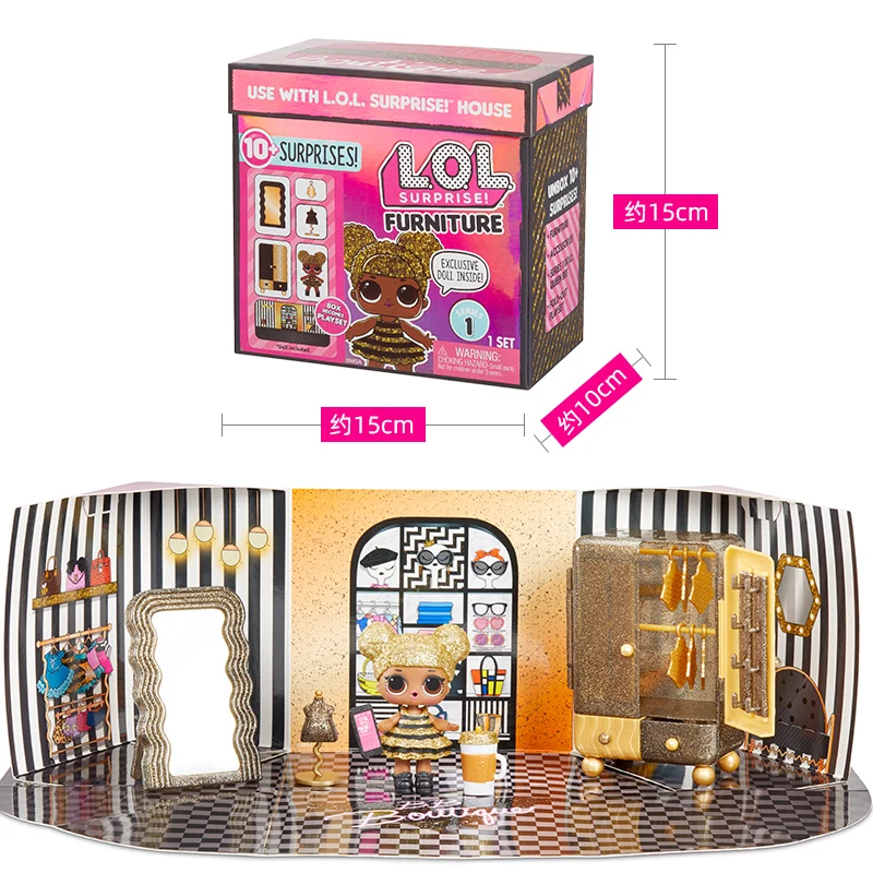 

Lol Surprise Dolls Omg Neon Q.T. M.C. Swag Diva Queen Bee DIY scene suit Toy bedroom wardrobe