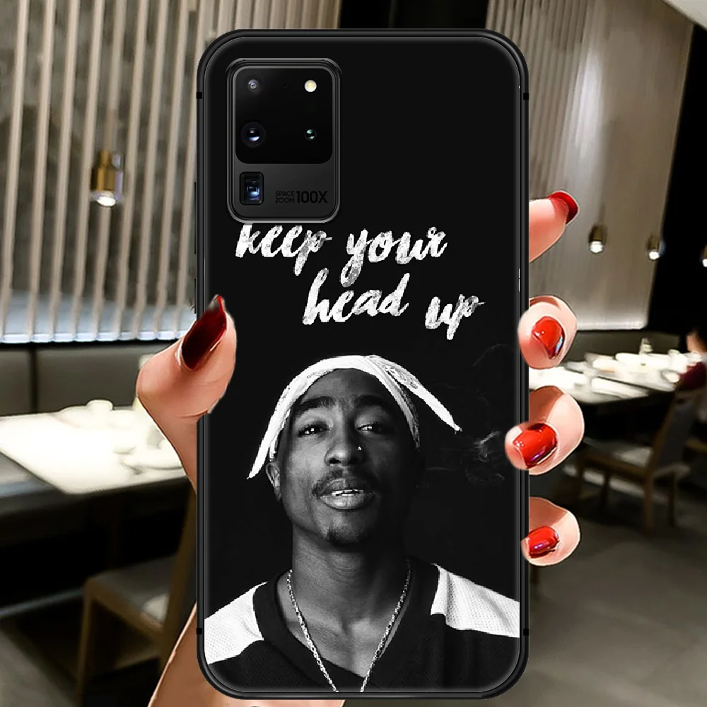 

2Pac Hiphop Singer Rapper Phone Case Cover Hull For Samsung Galaxy S 6 7 8 9 10 e 20 Edge Uitra Note 8 9 10 Plus black Shell
