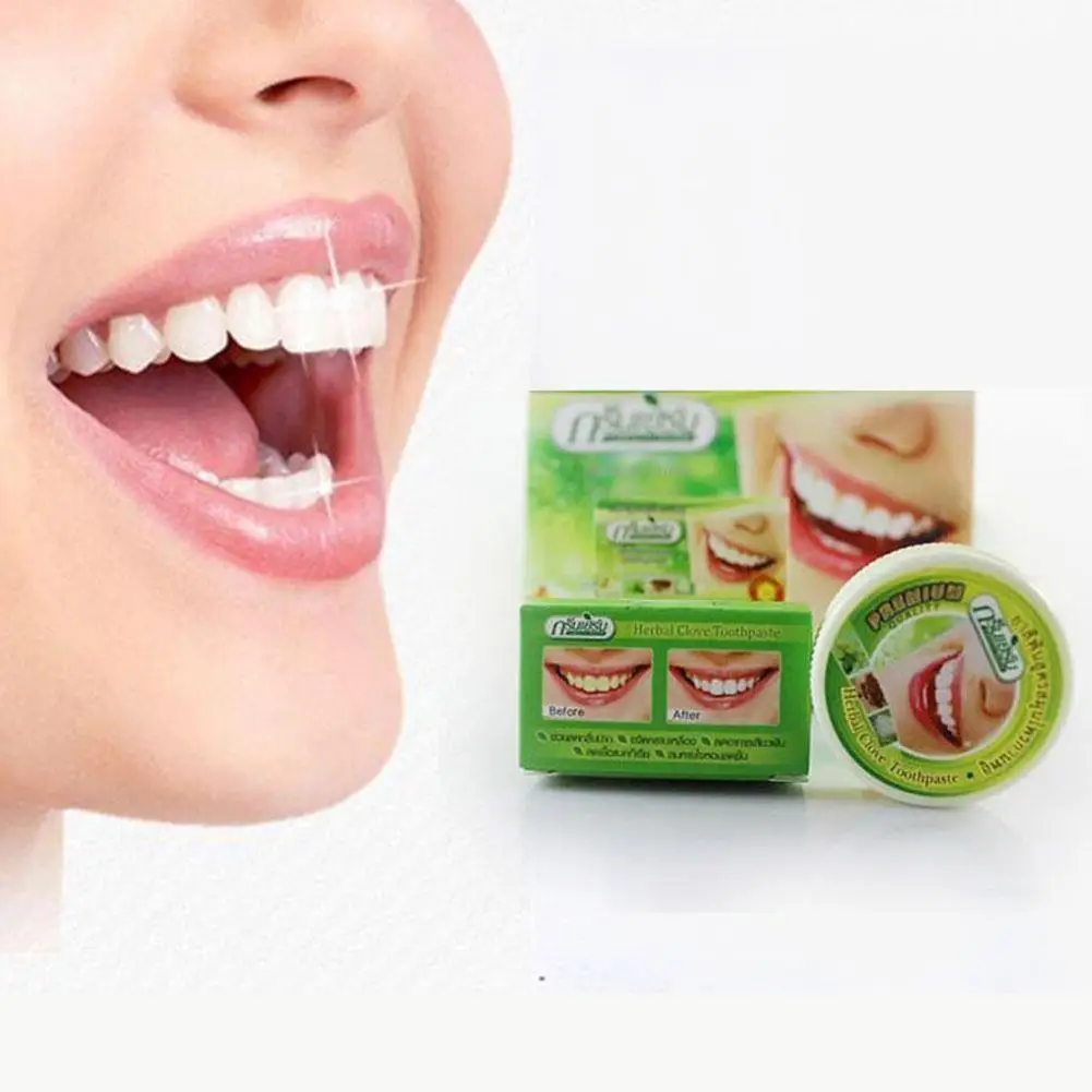 Травяная тайская зубная паста Dentifrice травы отбеливание зубов порошок натуральная