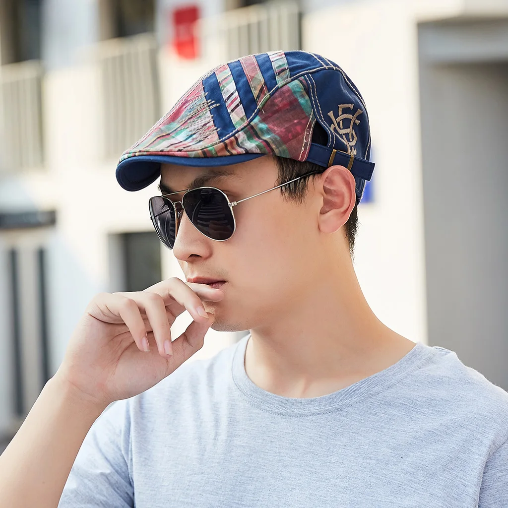 TOHUIYAN Модный берет унисекс кепка газетчика для мужчин винтажные хлопковые кепки