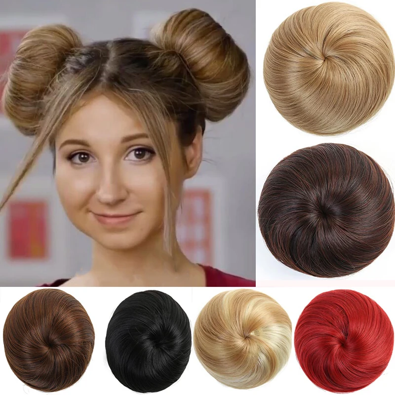 Женский шиньон 9 цветов зажим для волос наращивания булочка невесты 8
