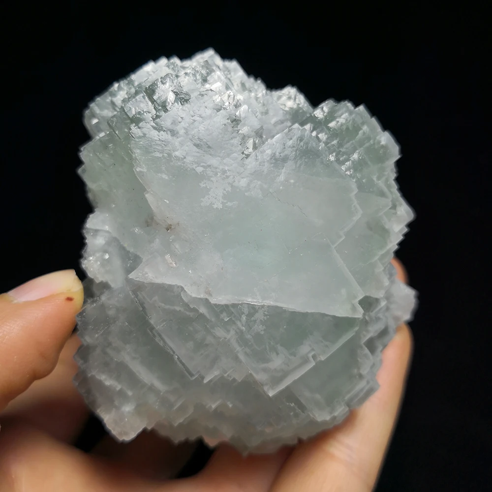 

518g C4-1 Natural Stone Quartz Green Fluorite Mineral Crystal Specimen from Yaogangxian Hunan Province China