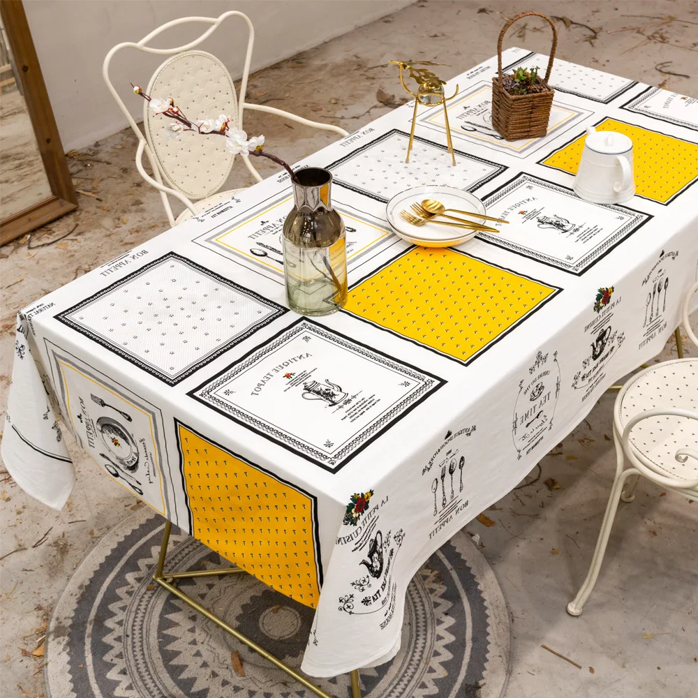 

Luxury Nordic Style Table Cloth Decoration Paid Table Cover Rectangle Desk Cloth Wipe Covers Waterproof TableCloth