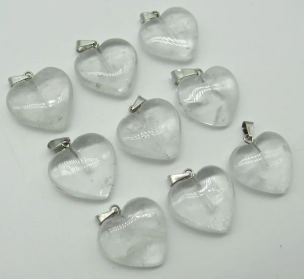 20 мм натуральный камень сердечко в форме тигрового глаза кварцевый кристалл