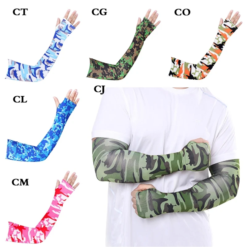 

Breathable Quick Dry UV Protection Running Arm Elbow Pad Fitness Armguards Sports Cycling Sleeves Basketball