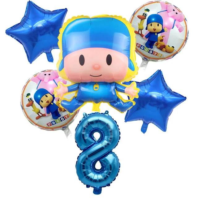 combination8-6pcs Вечерние принадлежности POCOYO детская тематическая вечеринка на день рождения украшения новорожденного ребенка душ продукты украшения одноразовые чашки - Цвет: combination8-6pcs