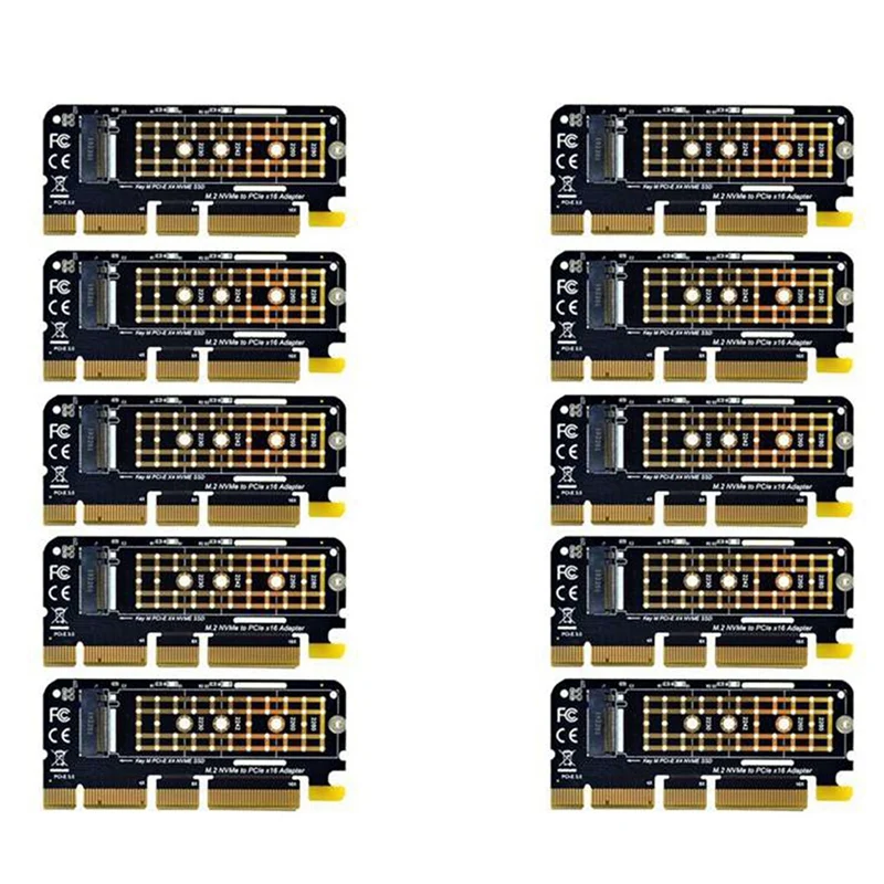 

10 шт. PCI Express PCI-E Райзер SATA PCIE к M2 M.2 NGFF NVME SSD адаптер X1 X4 X16 для Чиа майнинга полная скорость