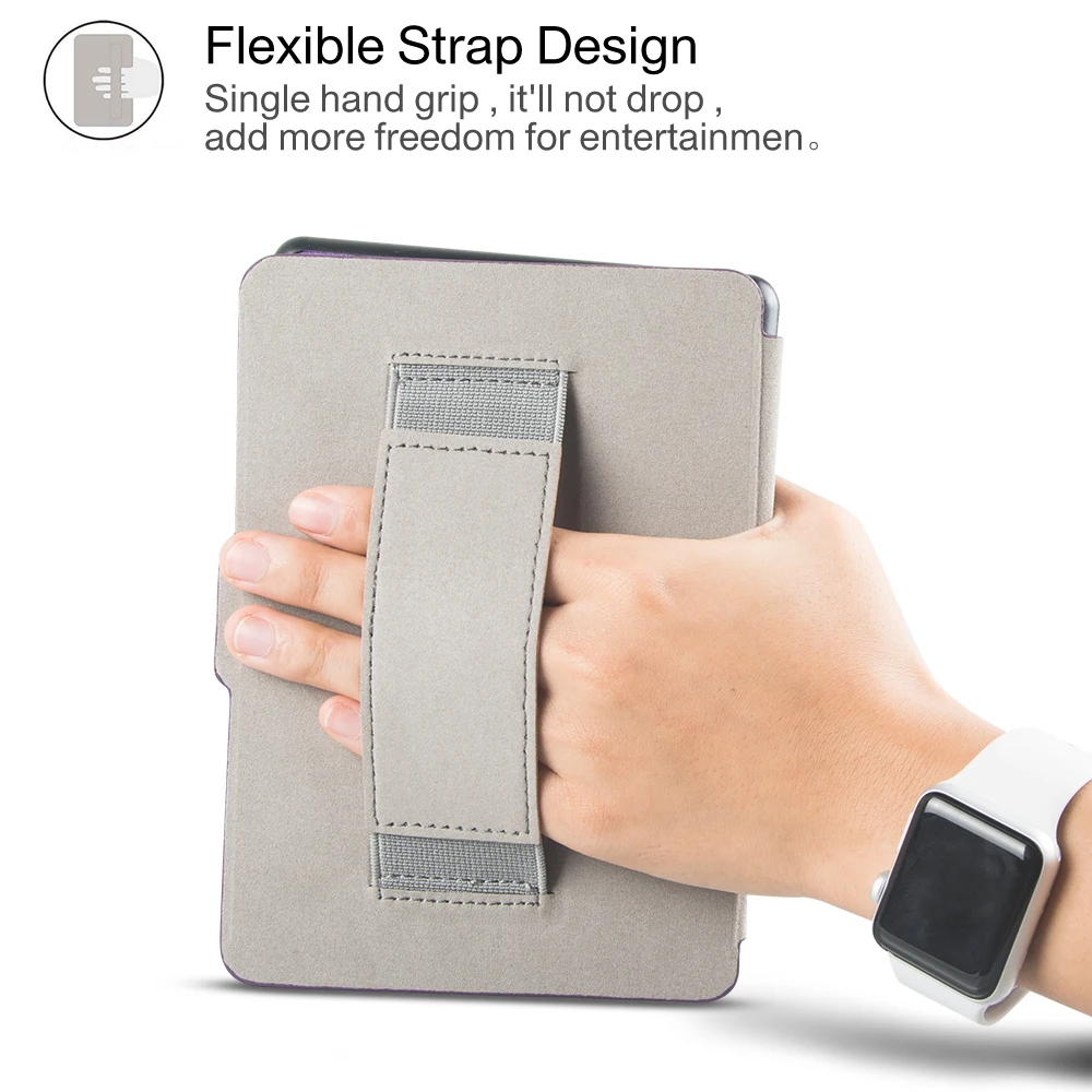 Чехол для kindle 8 E-reader pu кожаный чехол для amazon kindle 8th поколения sleepcover с ручным grap