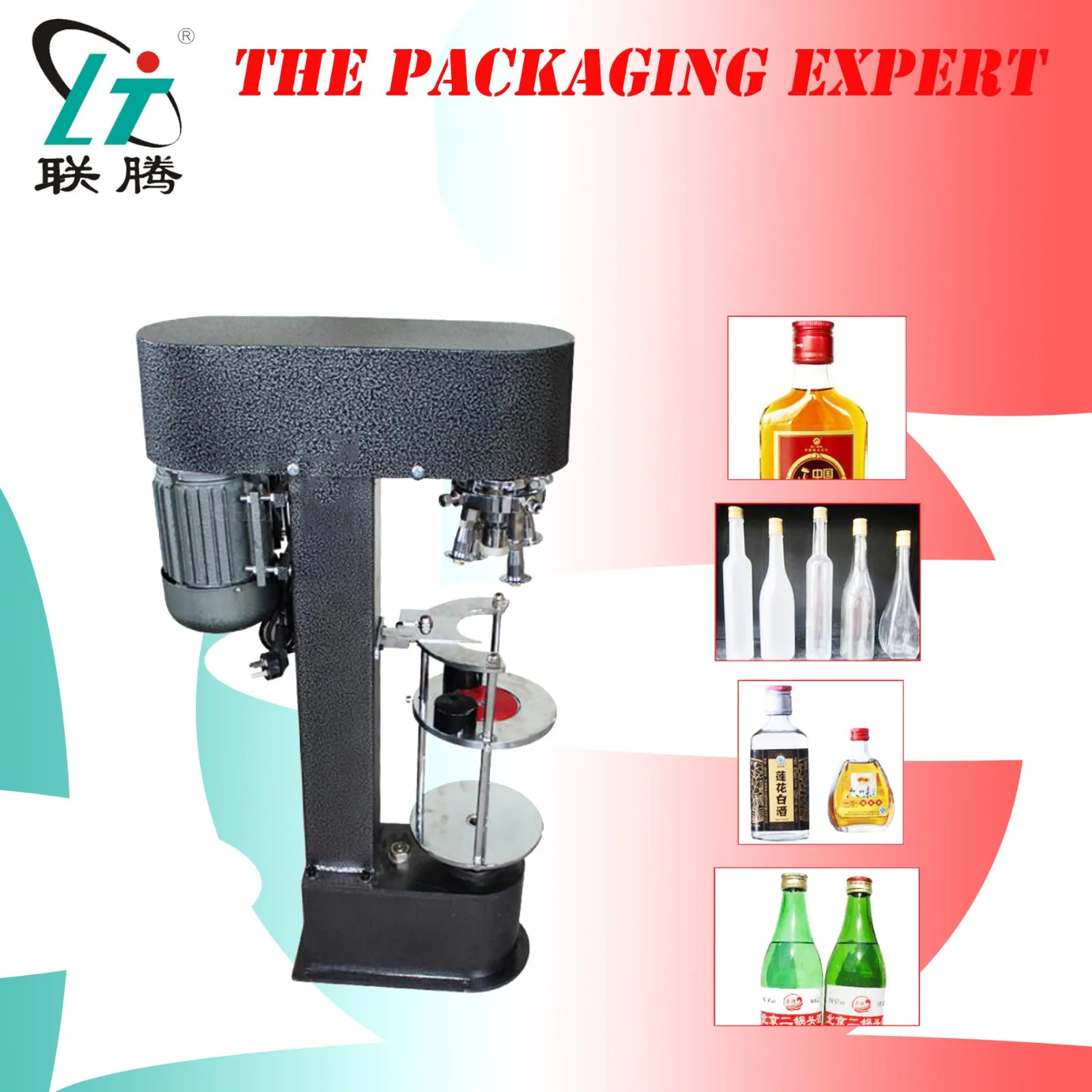 

White wine bottle cap capping machine, olive oil whisky lid cover locking pressing aluminum metal lid capper metal Caps sealer