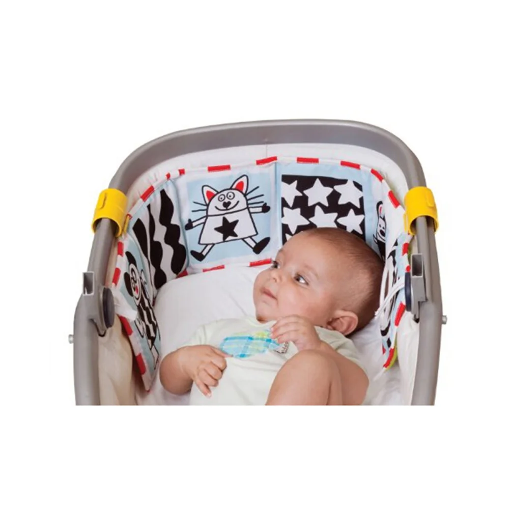 

Clip-on Pram Book for Baby Stroller Pram Carriage and Crib Entertainment and Development
