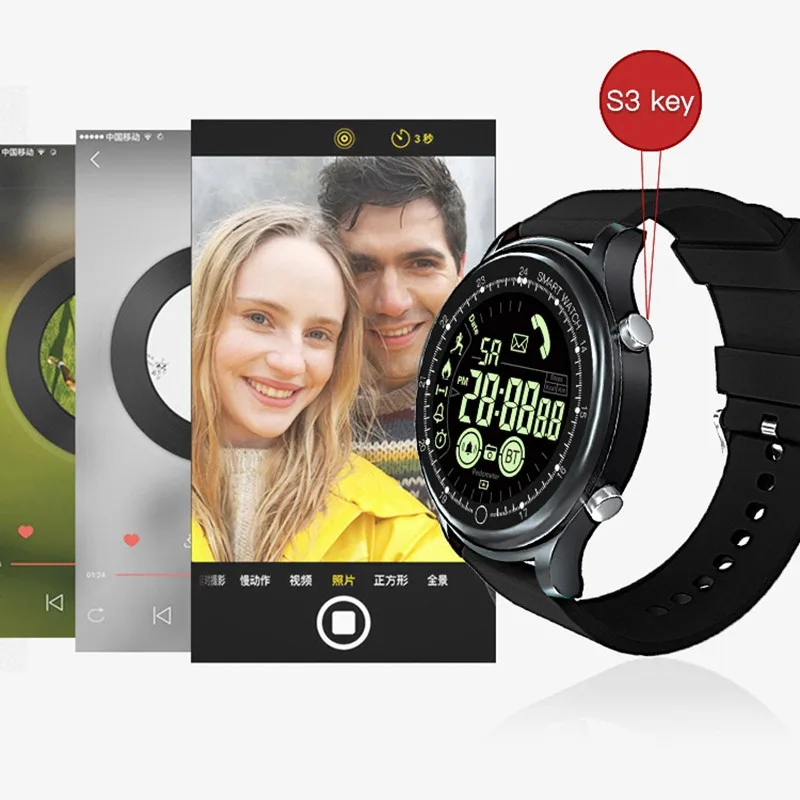 

EX18 Smart Watch Professional Diving Sports Smartwatch Bluetooth Phone Message Push Wristwatch 5ATM IP67 Waterproof SmartWatches