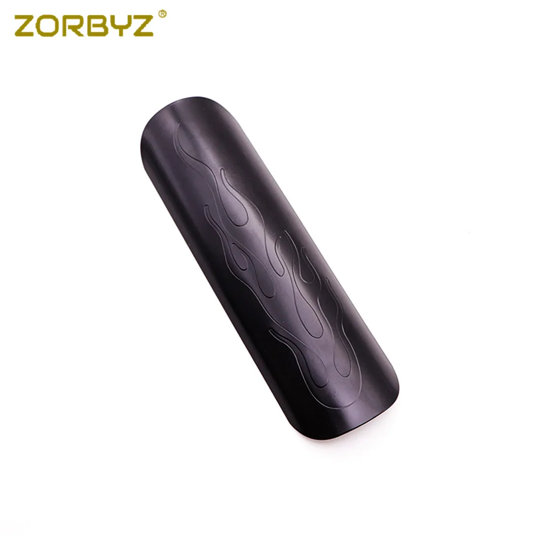 Черная/хромированная стальная труба глушителя выхлопной трубы ZORBYZ тепловой щит