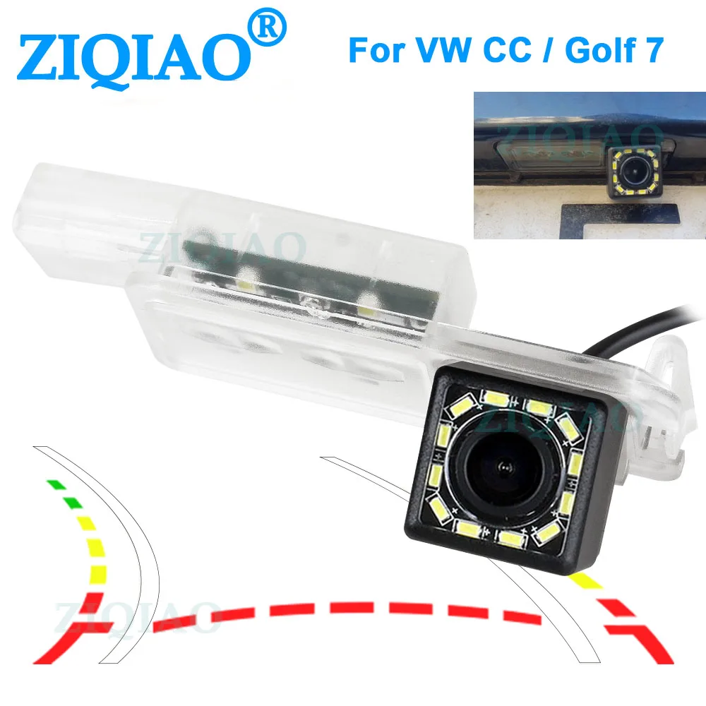 ZIQIAO динамический трек парковочная камера для VW Golf 5 7 Passat B6 Magotan Lamando SEAT Ibiza Leon