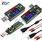 Цифровой USB-тестер, вольтметр, амперметр с светодиодный, измеритель мощности, внешний аккумулятор, автоматический ток отключения