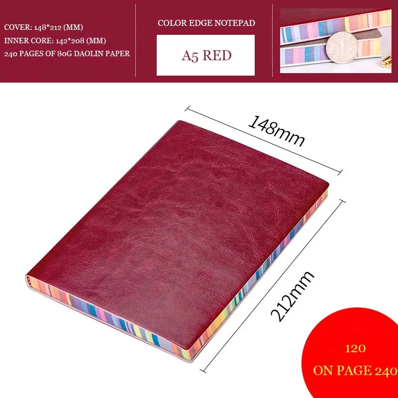 

2021 New A5 business notebook goal habit time notepad stationery office school supplies Custom LOGO free shipping