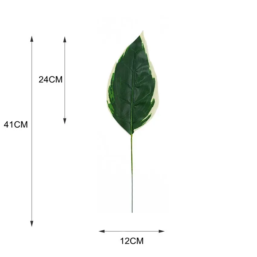 Искусственный тропический Monstera Kwai пальмовое дерево листья домашний сад украшения поддельные растения фотография Фон plante artificielle - Цвет: BaiBian WanLianQing