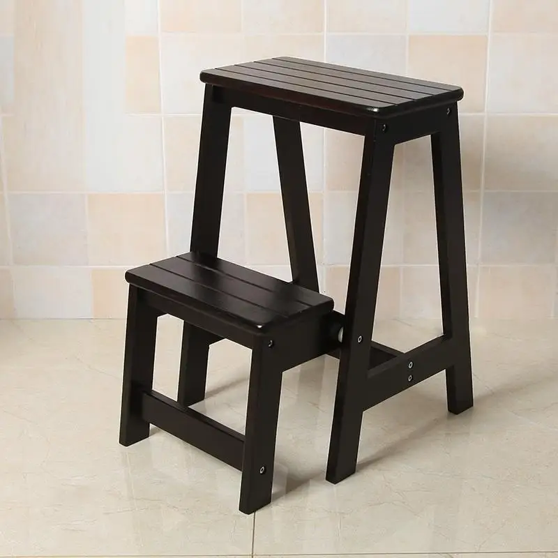 Pied Marchepied Pliant Ottoman Small Marches Escalera Plegable Folding Kitchen Wood Stepladder Ladder Chair Escabeau Step Stool | Мебель