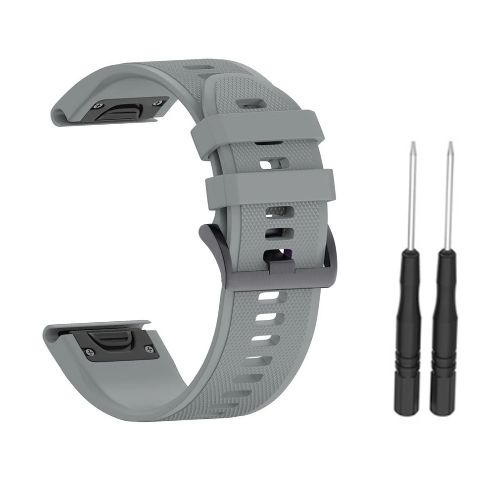 07 Смарт-ремешок для часов Garmin Fenix 3/3HR/5X/5X Plus силиконовые для фитнеса сменный наручный ремешок подходит для запястья 5,70-10,23 дюйма(145 мм-260 мм - Цвет: 07