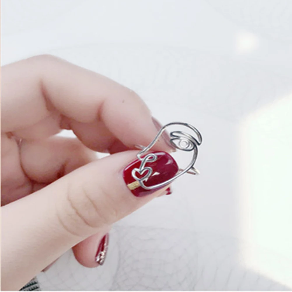 Женские и мужские кольца унисекс Простые открытые из чистого серебра с