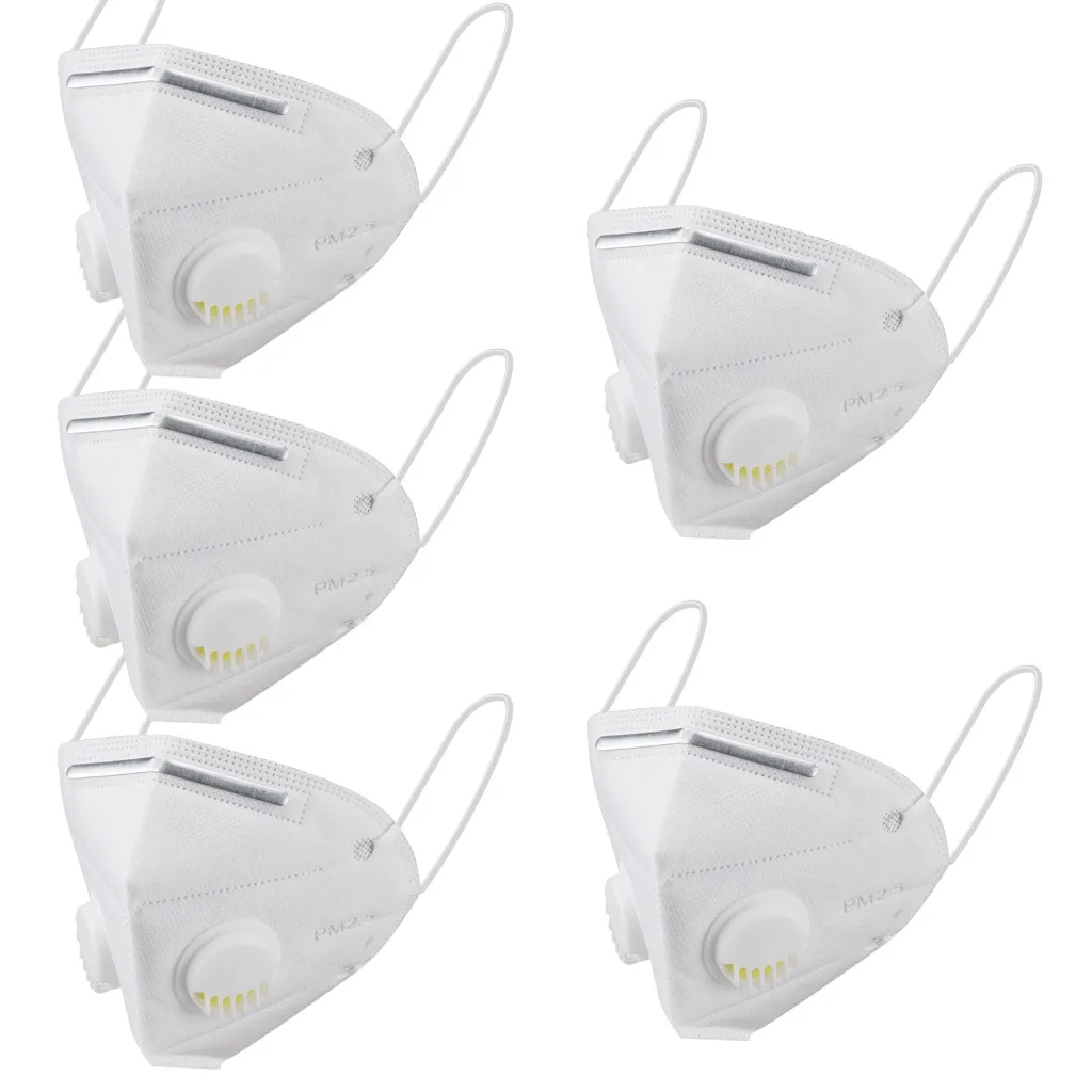 

1/5 Pc In Stock Mascarillas Mask Washable Adult Mask Outdoor Facemask Dustproof Air Purifying With Nose Bridge Party Cosplay